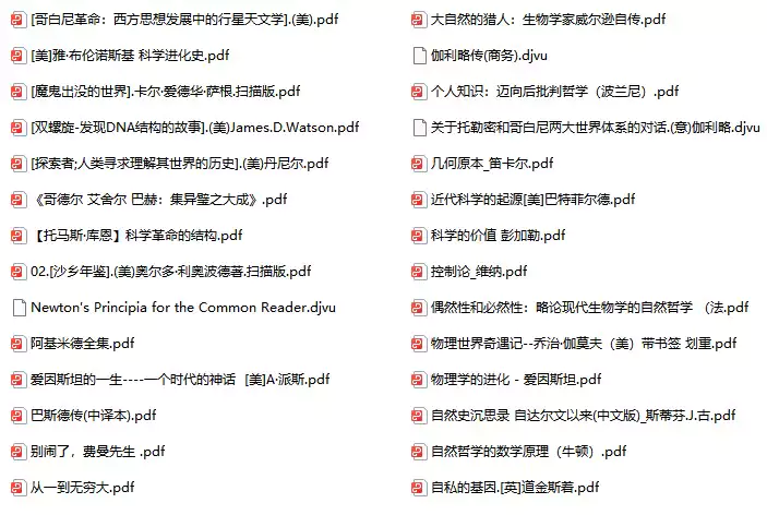 一组自然科学类名著(pdf格式电子书)[s2312245]