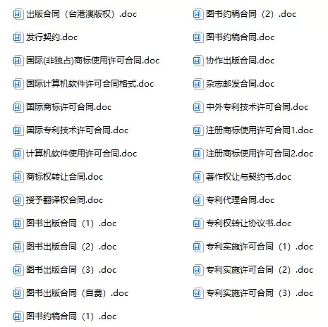 知识产权合同范本模板大全_s420