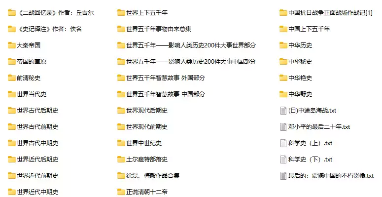 一组历史类书籍(txt电子书下载)_s096