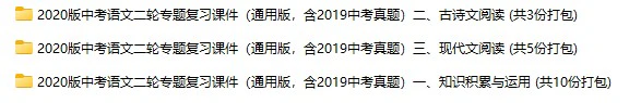 2020版中考语文二轮专题复习课件