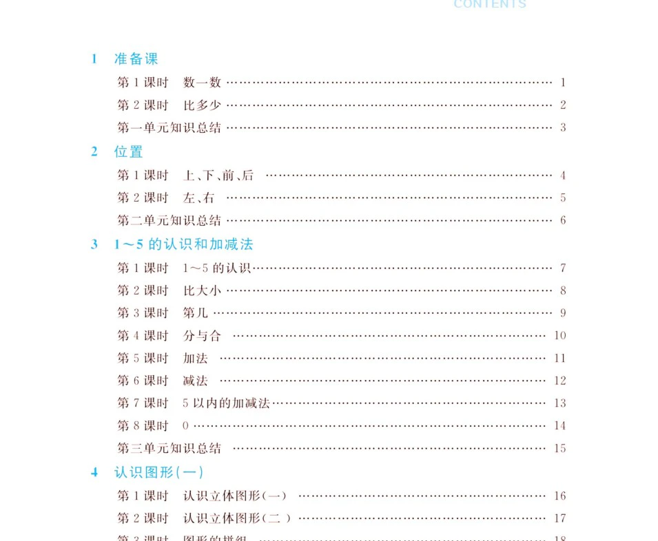 《黄冈课课练》人教版数学1-6年级上册pdf