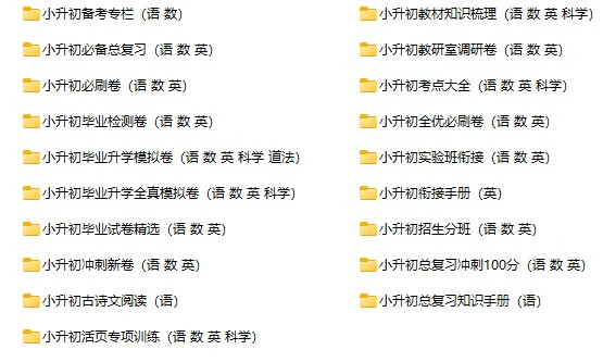 小升初总复习