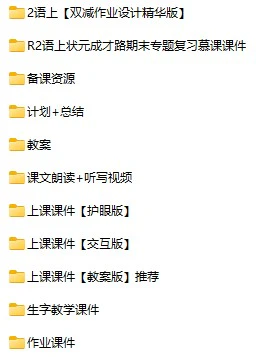 小学语文状元大课堂教学资源包(1-6上下册)