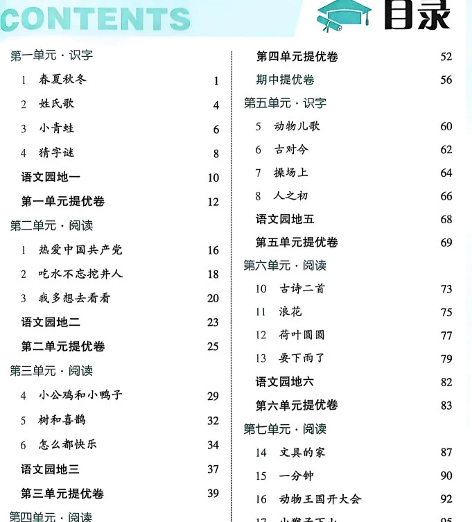 小学语文《5星学霸》(1-6年级下册)