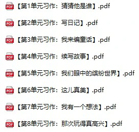 小学语文(3-6年级上下册)《单元习作范文大全》