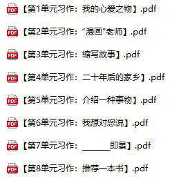 小学语文(3-6年级上下册)《单元习作范文大全》