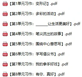 小学语文(3-6年级上下册)《单元习作范文大全》