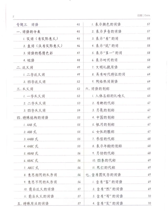 小学语文《小学学霸笔记》