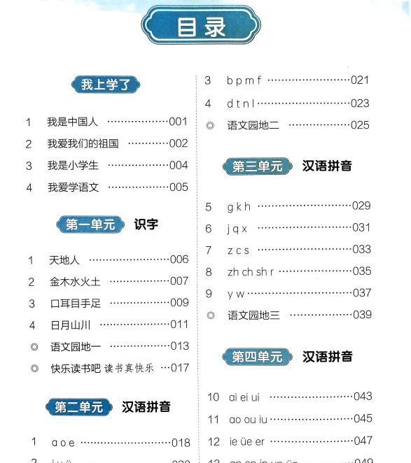 小学语文《预习笔记》(1-6年级上册)