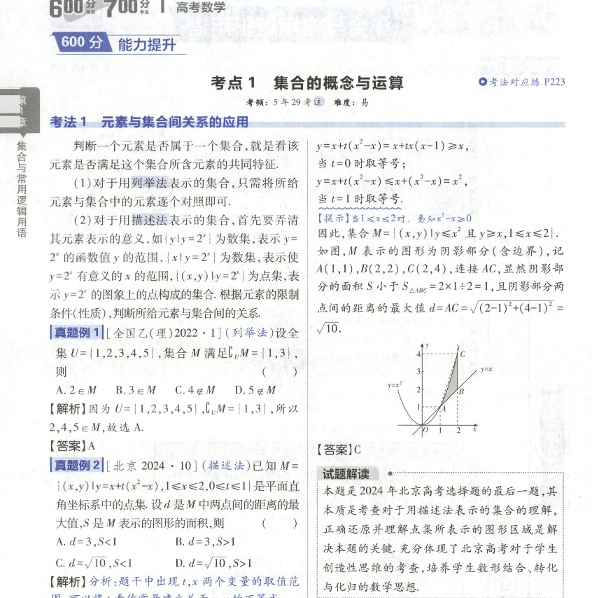 高中全科2026版《600分考点700分考法》pdf格式电子版