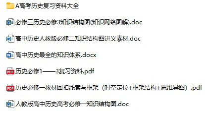 《高中各学科资料》docx、pdf格式电子版