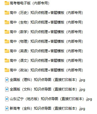 《高中全科高考急救包》jpg、pdf格式电子版