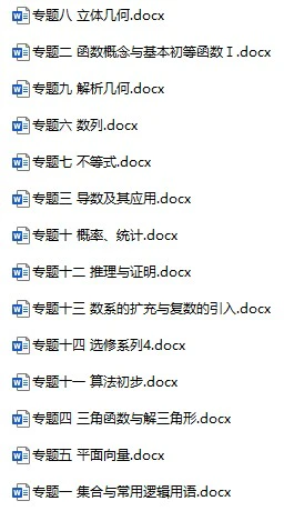 《五年高考题分类训练》数文（2019-2023）