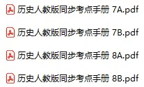 初中历史《同步考点手册》