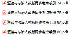 初中道法《同步考点手册》