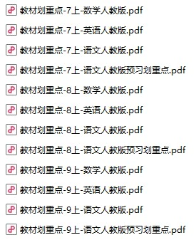 初中各科《教材划重点》pdf格式电子版