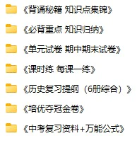 《资料合集：初中历史》docx,pdf格式电子版