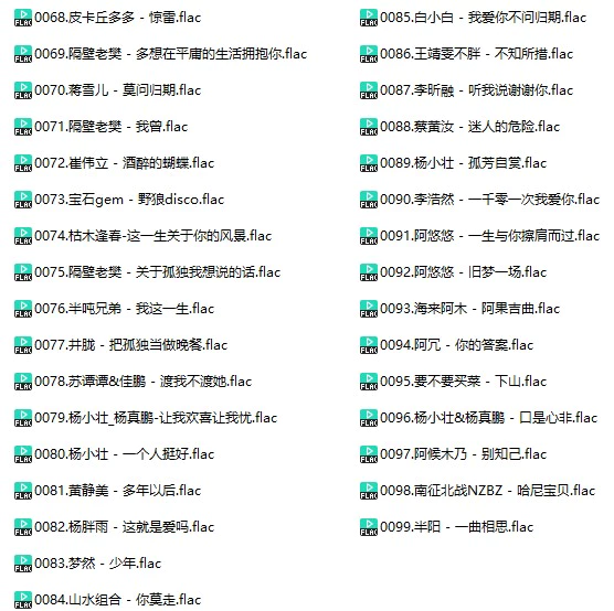 调音师定制无损抖音最新歌曲(车载音乐FLAC格式)