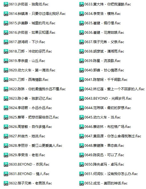 调音师定制无损经典怀旧金曲(车载音乐FLAC格式)