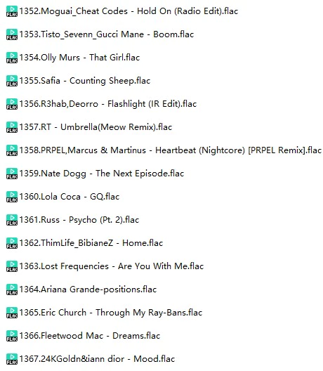 调音师定制无损热播流行英语(车载音乐FLAC格式)