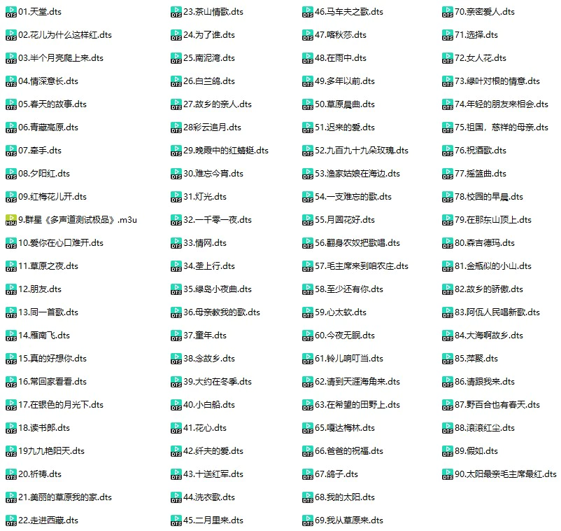 群星《多声道测试极品》(DTS格式环绕多声道无损音乐)