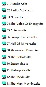 Kraftwerk《The Best of Kraftwerk-CD1》(DTS格式环绕多声道无损音乐)