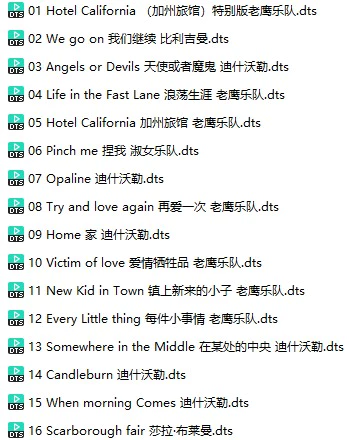 群星《疯境》(DTS格式环绕多声道无损音乐)