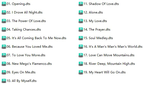 席琳.迪翁《为爱冒险-2010世界巡回演唱会》