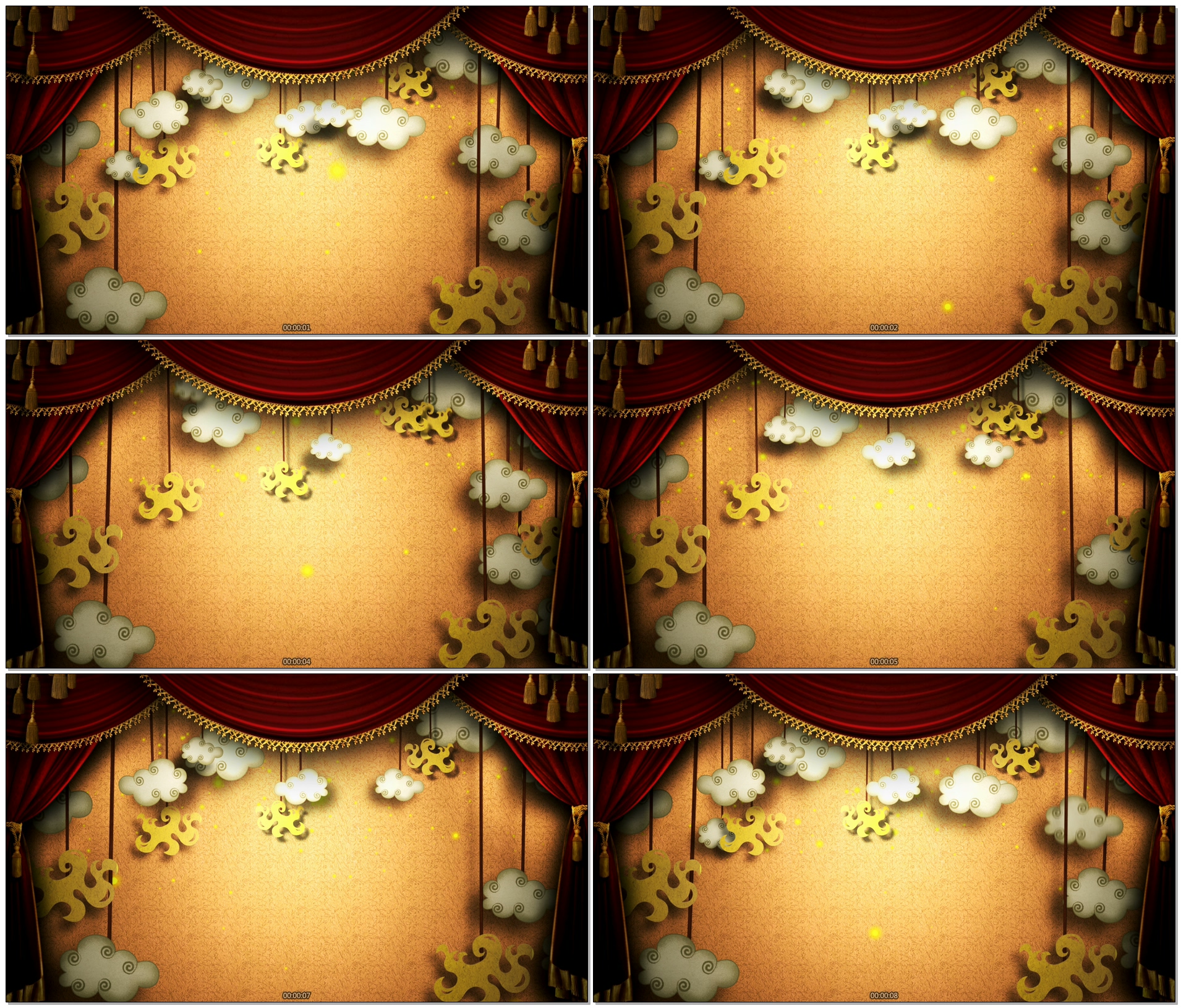 木偶戏的背景视频素材Puppet Show Backdrop_HD[B01652] 旷野小屋