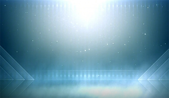 蓝色舞台背景白色粒子led视频素材B01658