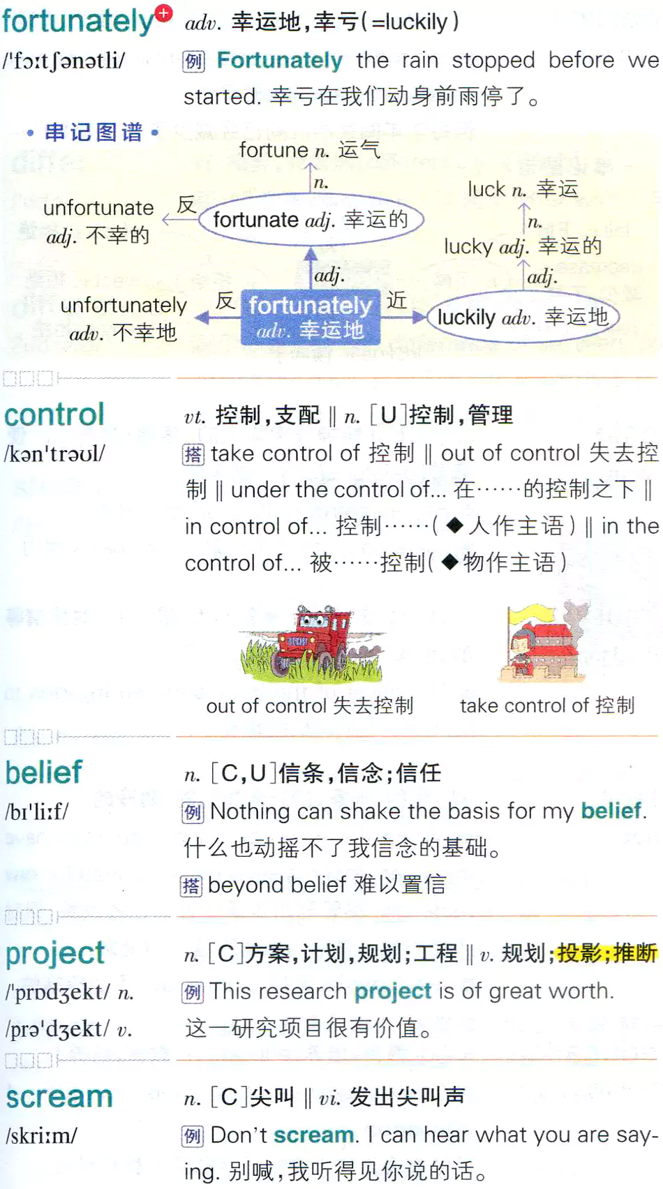 【第125页】fortunately,control,belief,project,scream