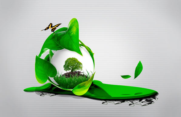 绿色环保主题LS-0077-高清PSD分层素材图库