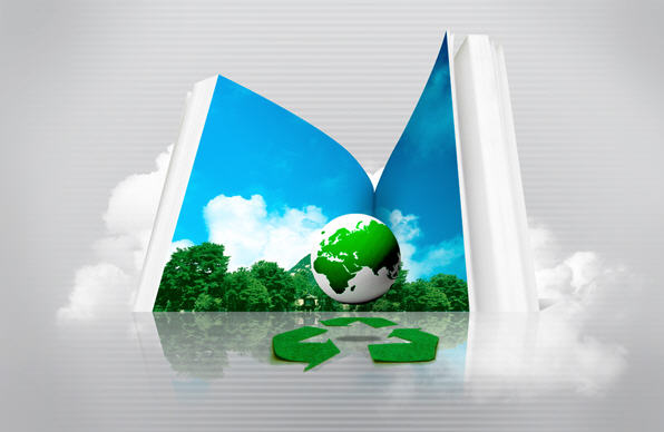 绿色环保主题LS-0075-高清PSD分层素材图库