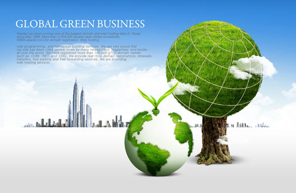 绿色环保主题LS-0041-高清PSD分层素材图库