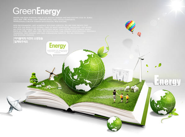 绿色环保主题LS-005-高清PSD分层素材图库