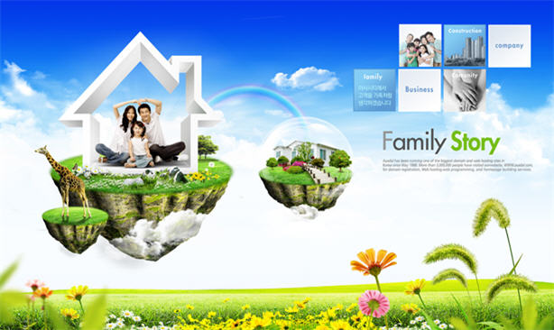 家庭生活主题JT-0010-高清PSD分层素材图库