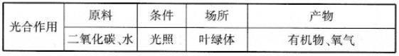 第五章　绿色植物与生物圈中的碳-氧平衡教材练习答案解析