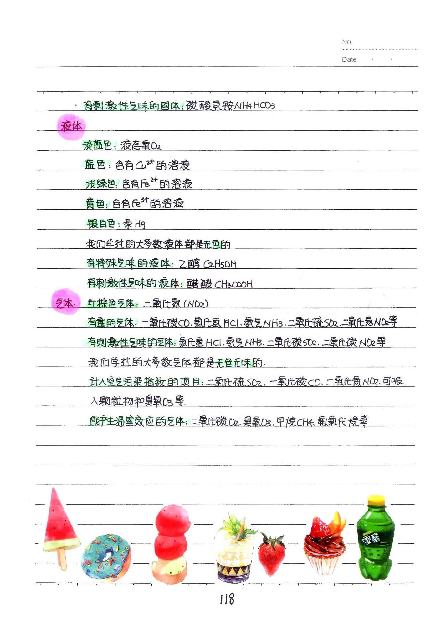初中化学手写笔记（142页）-中考状元手写笔记下载