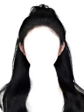 海马体证件照男生女生学生发型长发短发影楼后期PNG免抠PSD素材【025】