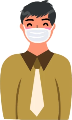 防疫医疗医生护士病毒口面罩元素场景插画png免扣PSD/AI设计素材【004】