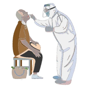 防疫医疗医生护士病毒口面罩元素场景插画png免扣PSD/AI设计素材【149】