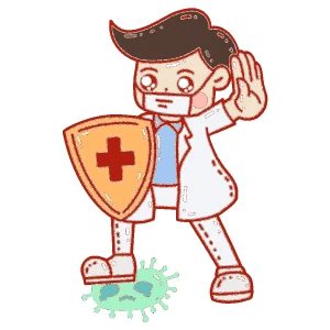 防疫医疗医生护士病毒口面罩元素场景插画png免扣PSD/AI设计素材【206】