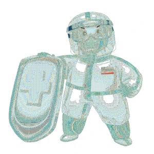 防疫医疗医生护士病毒口面罩元素场景插画png免扣PSD/AI设计素材【270】