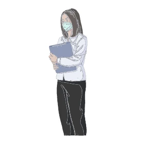 防疫医疗医生护士病毒口面罩元素场景插画png免扣PSD/AI设计素材【362】