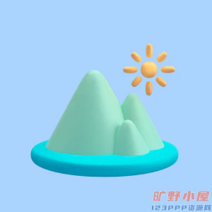 卡通3D立体比特币金融旅行旅游元素插画PSD分层设计素材源文件【008】