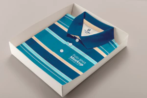 品牌衬衫短袖T恤VI提案展示印花设计效果智能贴图样机PSD设计素材【002】