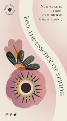 优雅艺术花朵春天元素主图详情页海报模板PSD分层设计素材源文件【011】