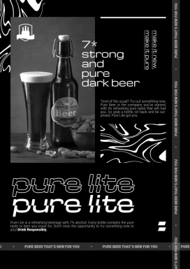 潮流酸性啤酒宣传海报主图详情页网站BANNER模板PSD分层设计素材【001】