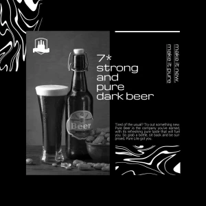 潮流酸性啤酒宣传海报主图详情页网站BANNER模板PSD分层设计素材【007】