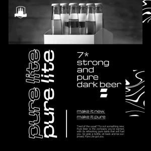 潮流酸性啤酒宣传海报主图详情页网站BANNER模板PSD分层设计素材【008】